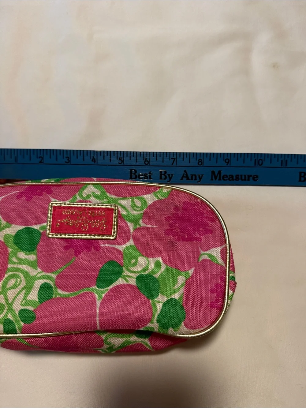 Lilly Pulitzer for Estée Lauder Pink Floral Cosmetic Makeup Bag